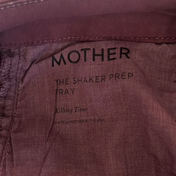 NWT Mother | Shaker Prep Fray in Dahlia w. Rose Gold Stripe Size 28/6 Straight - Picture 10 of 15